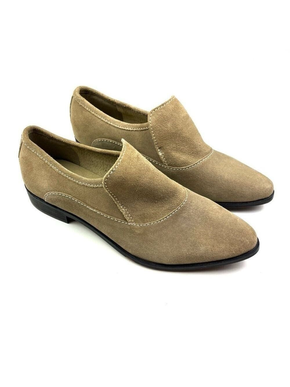 New Free People Brady Loafers Beige Tan Suede Slip-On Size 9